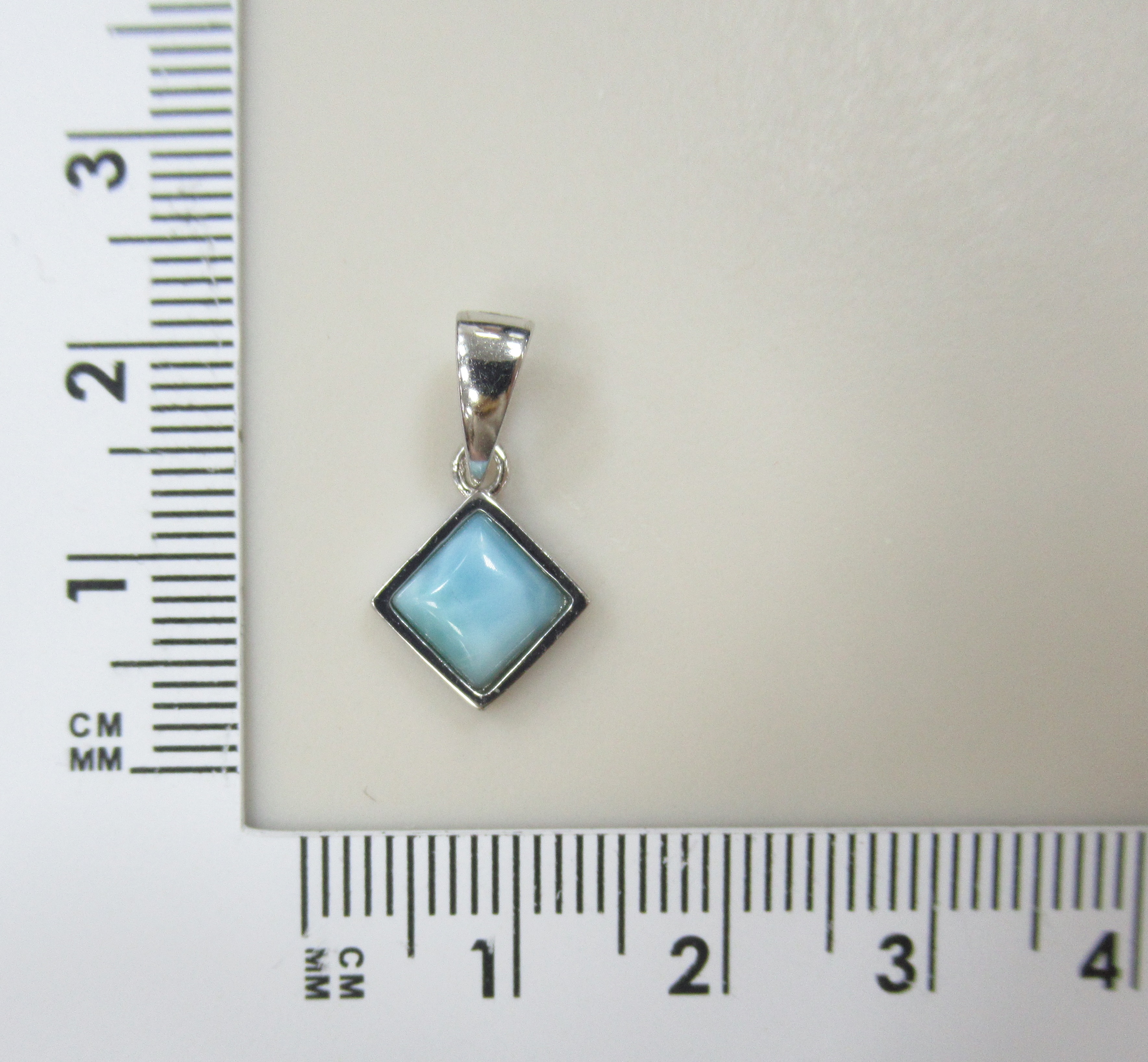 Серебряная подвеска с ларимаром